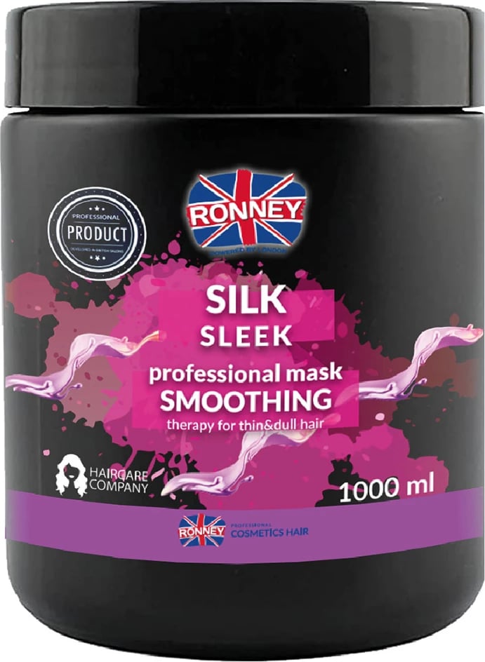 Maskë për flokë për femra Ronney Silk Sleek Professional Mask Smoothing 1000ml