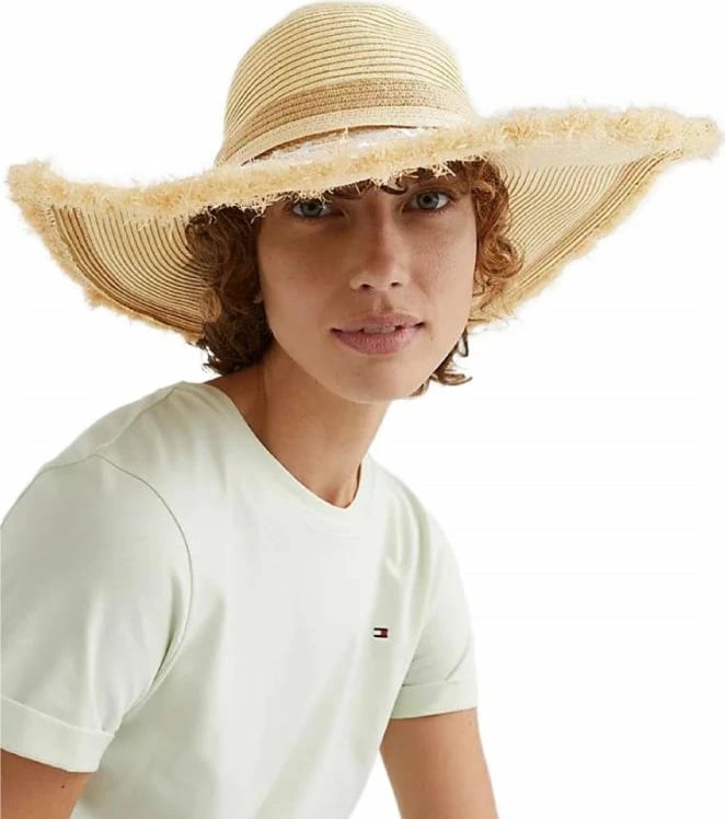 Kapelë Tommy Hilfiger, modeli H Summer Straw Hat W AW0AW11803, për të dyja gjinitë