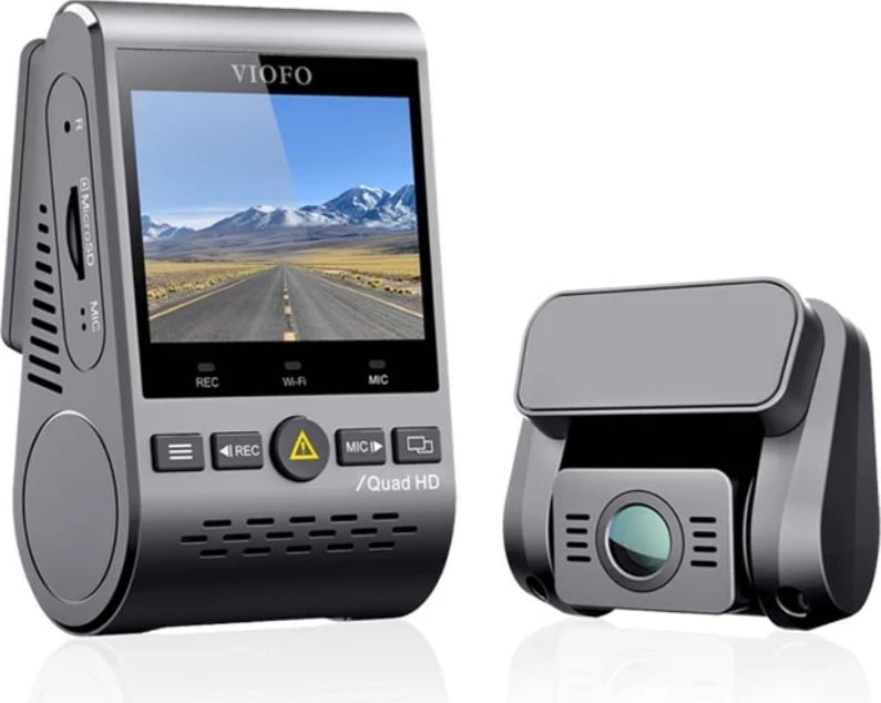 Kamerë regjistrimi për veturë VIOFO A129-G PLUS DUO, 2 kamera, Quad HD, WiFi, e zezë
