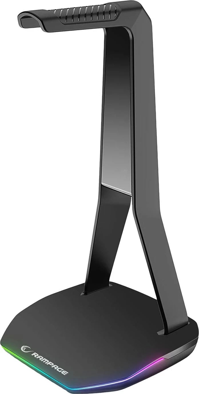 Stojak kufje Rampage T14, gaming, RGB, 2x USB, e zezë