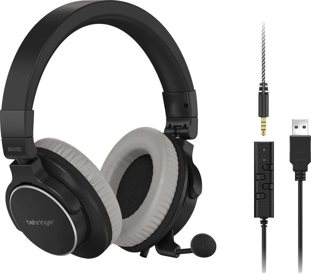 Kufje studioje Behringer BH470U, me mikrofon dhe lidhje USB