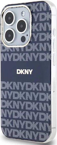 Mbështjellës DKNY IML Mono & Stripe MagSafe për iPhone 15 Pro, Kaltër