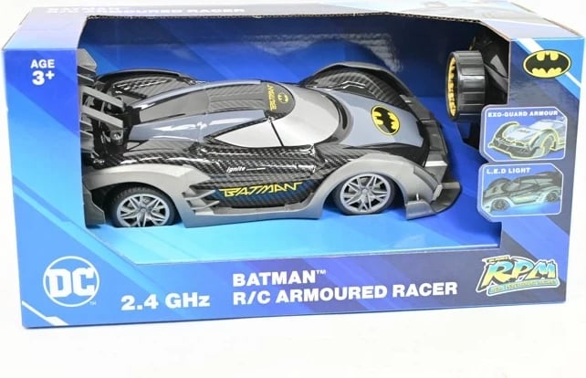 Makina me telekomandë Batman Armoured Racer, 2.4 GHz, me drita LED