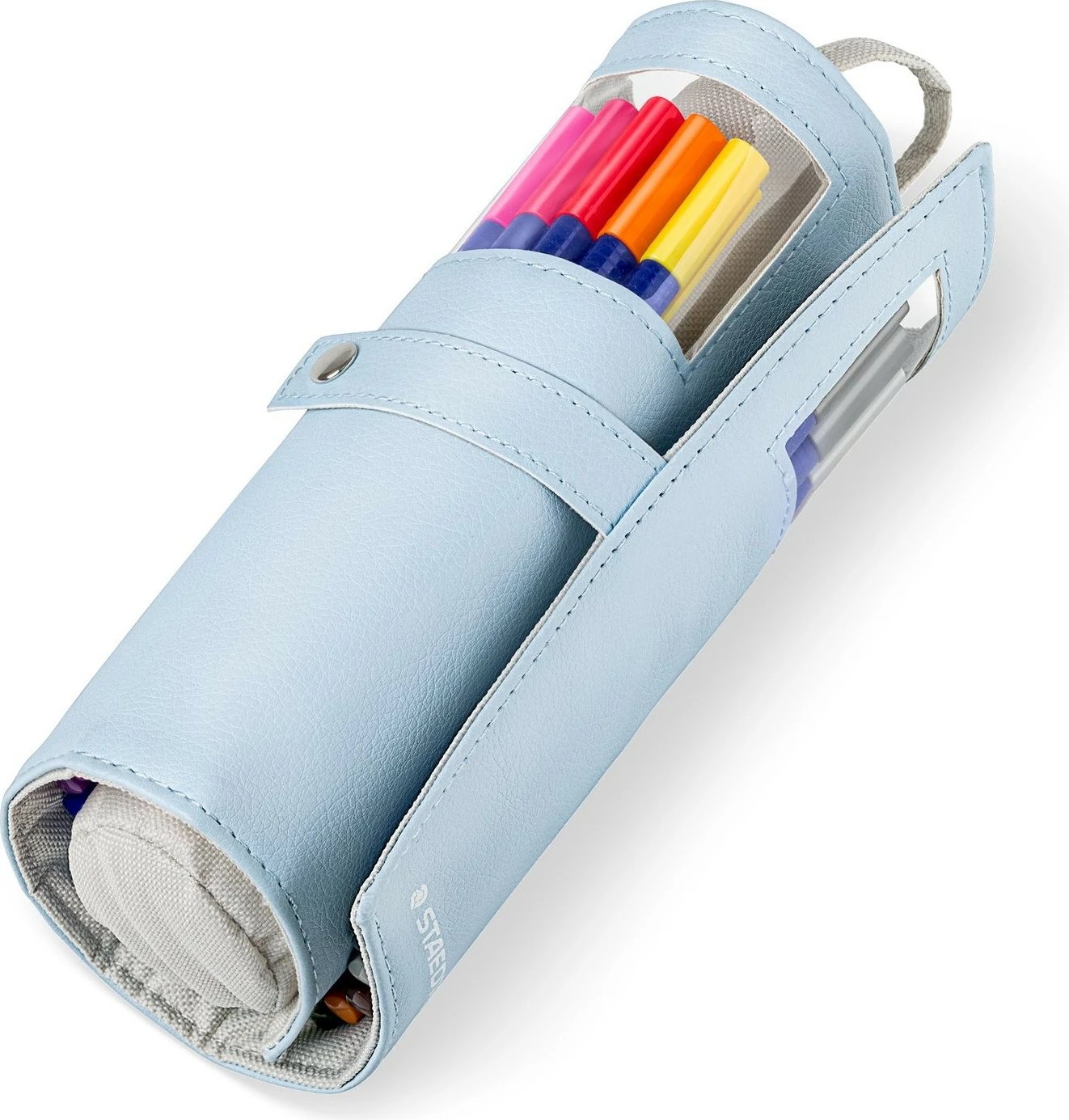 Set lapsa ngjyrosës STAEDTLER triplus color 323, 20 ngjyra, fibre, 1 mm, trekëndësh, me mbështjellës