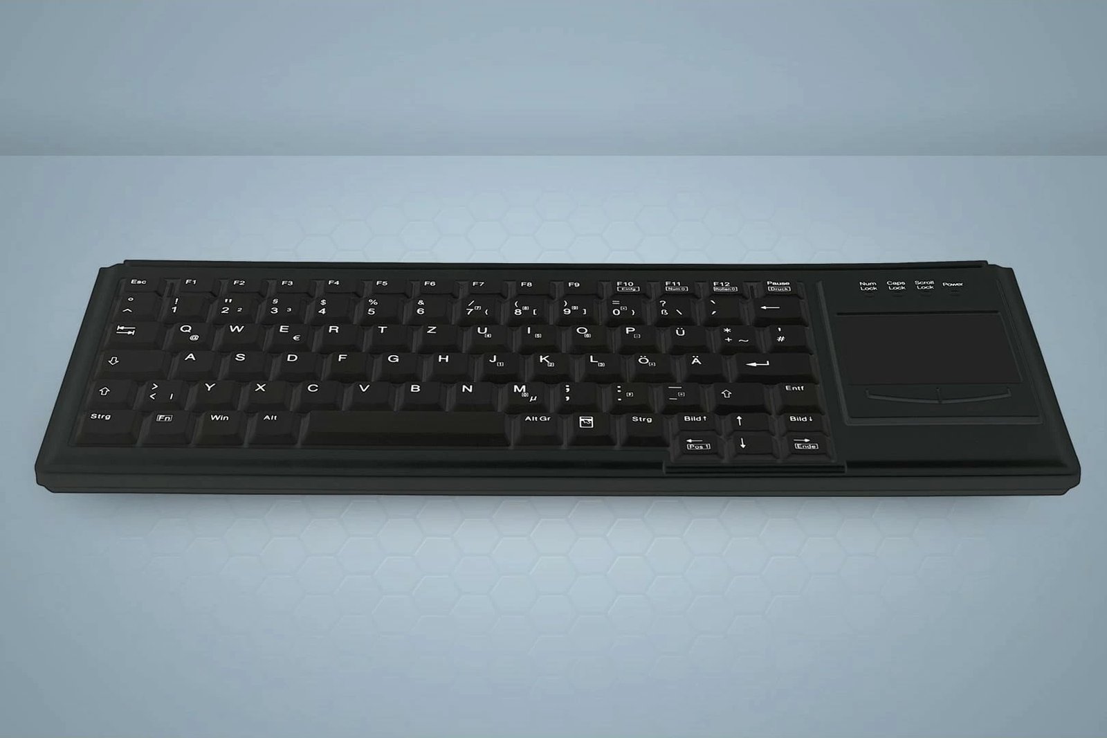 Tastierë Cherry AK-4400-G me touchpad, PS/2, QWERTZ, e zezë