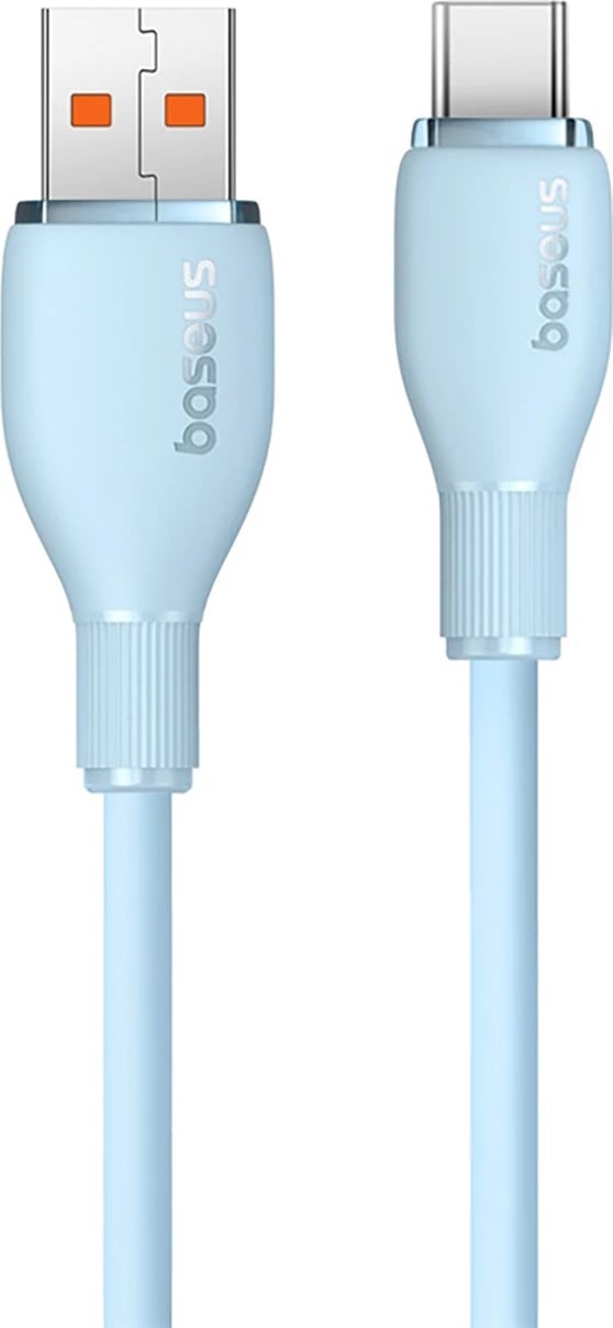 Kabllo Baseus Pudding USB-A në USB-C, 2m, 100W, Kaltër