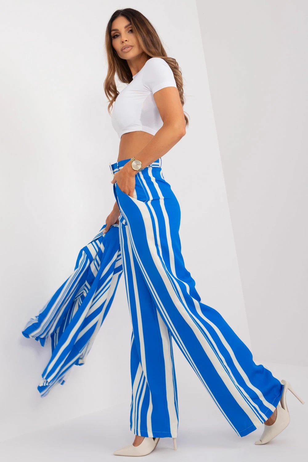 Pantallona femra Italy Moda 197039, të kaltra