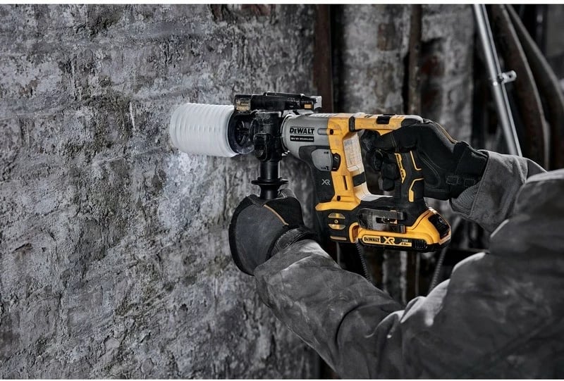 Pistol grip drill DeWALT DCH172NT-XJ, brushless, SDS Plus, 18V, 1.8kg, e verdhë