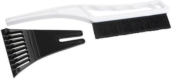 Gërvishtës bore plastik me brushë MACMA, e bardhë