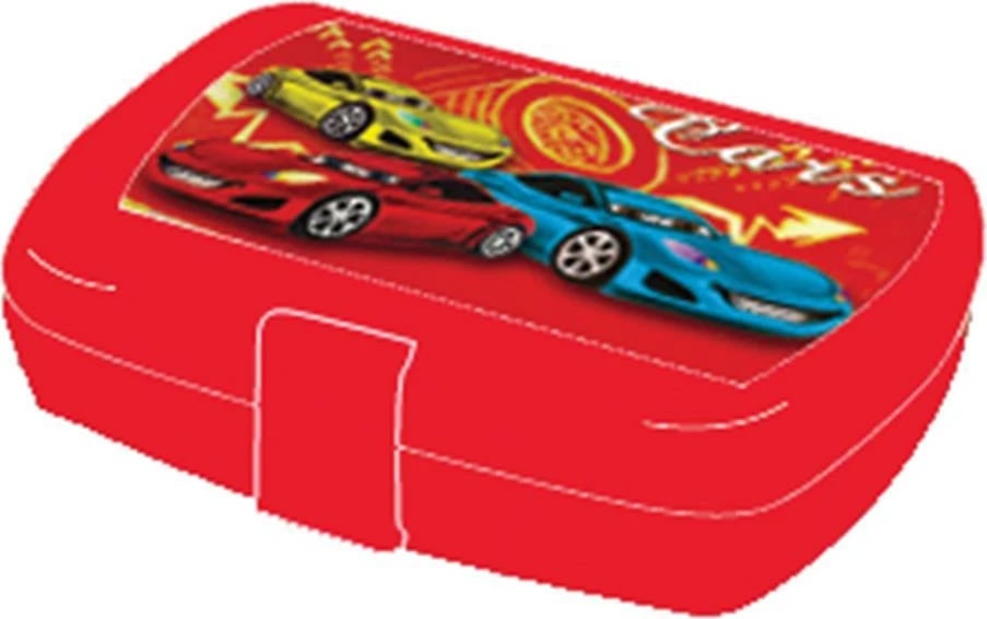 Kuti ushqimi NEXT Cars 15x10x4cm, e kuqe