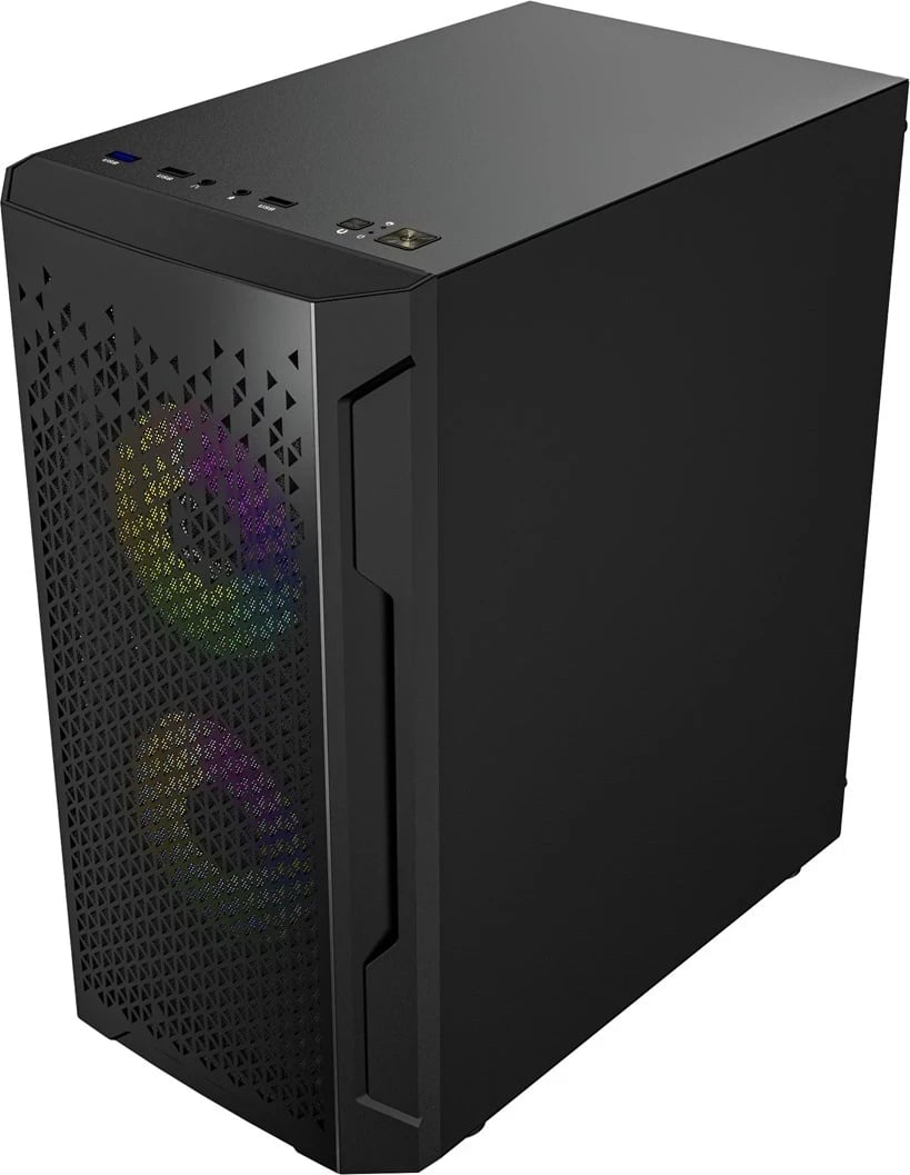 Kasë LOGIC ARAMIS ARGB Mini USB 3.0, e zeza