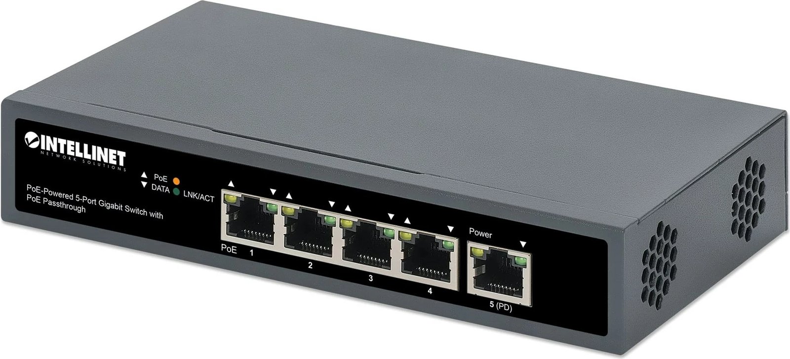 Switch Intellinet 561808, 5 porte, Gigabit, Gri