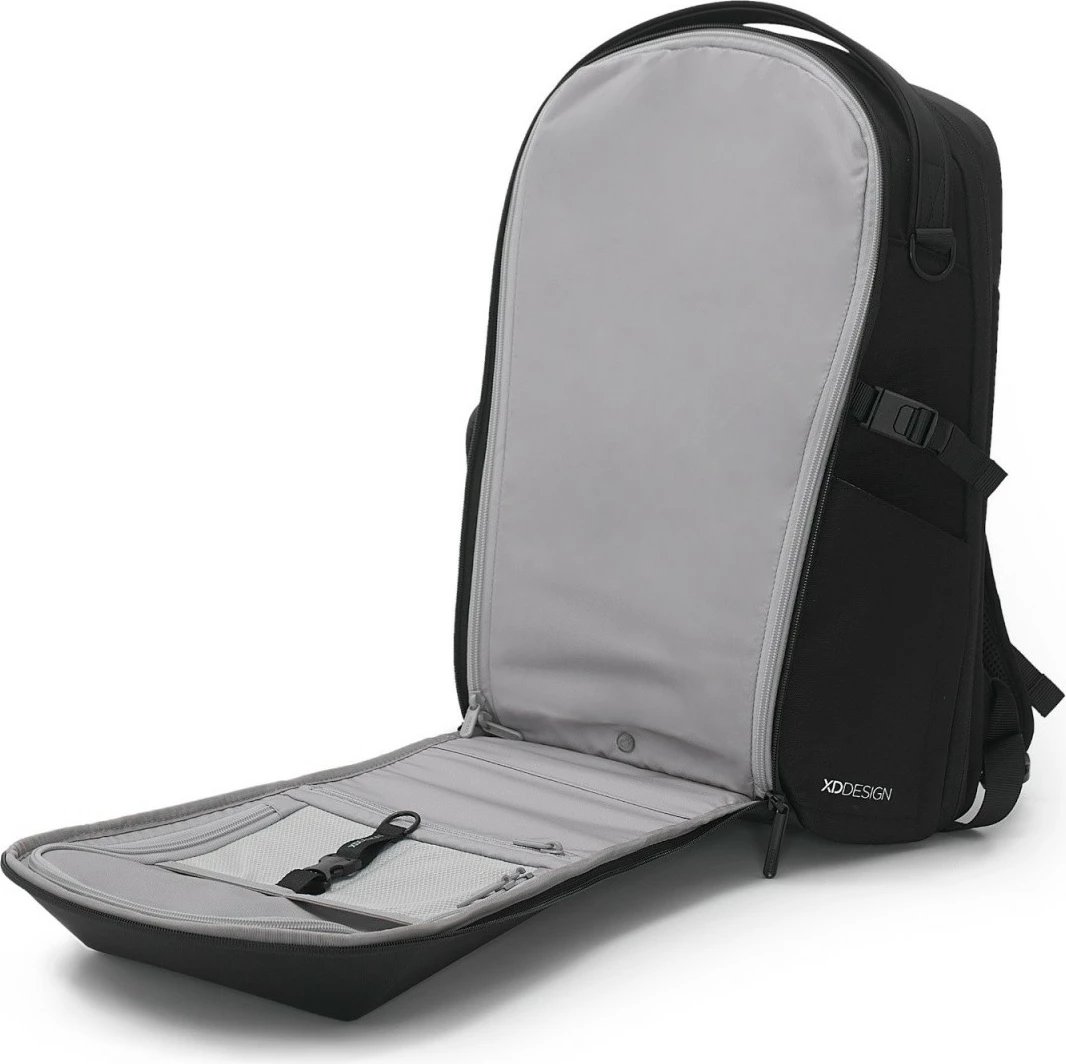 Çantë shpine XD DESIGN Bizz Backpack P705.931, 18-25L, për laptop 16", e zezë