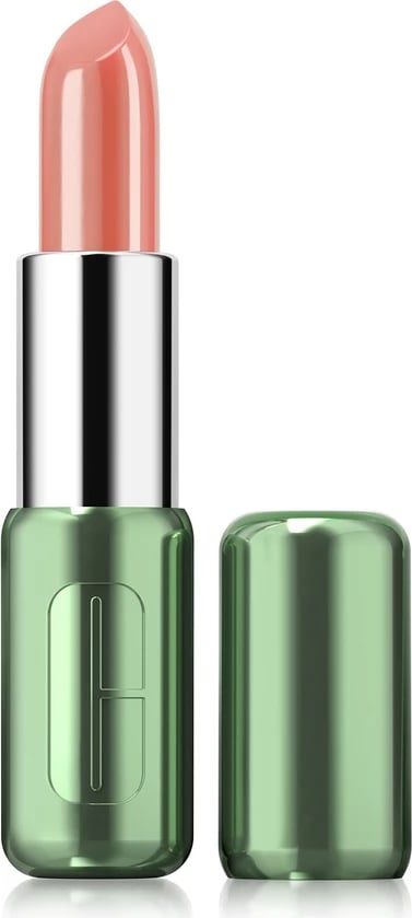 Buzëkuq për femra Clinique Pop Longwear Lipstick Shine Glossy 01 Nude Pop 3.9g