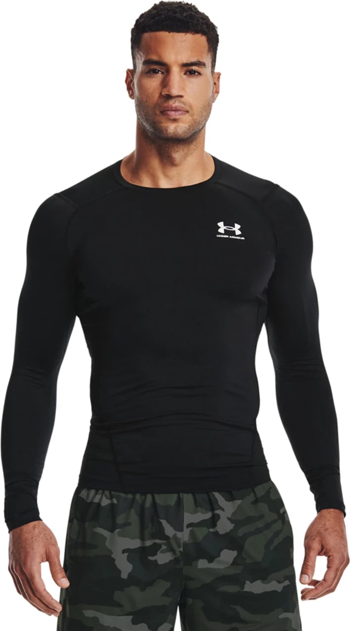 Maicë e gjatë kompresuese për meshkuj Under Armour, e zezë