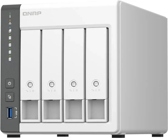 NAS QNAP TS-433, Cortex-A55, 4 GB RAM, Bardhë
