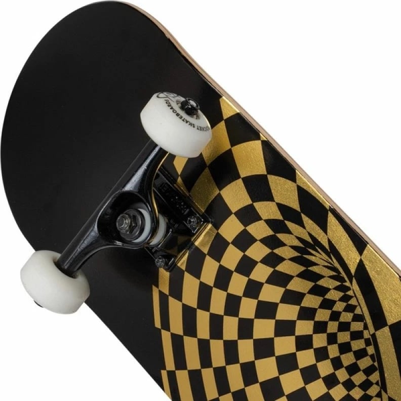 Skateboard Rocket, i zi dhe i artë