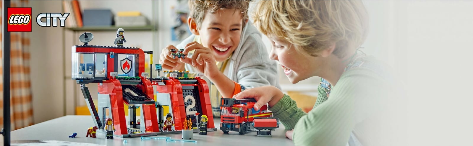 Set ndërtimi LEGO City 60414, stacion zjarri me kamion, 843 pjesë, shumëngjyrësh Set ndërtimi LEGO City 60414, stacion zjarri me kamion, 843 pjesë, shumëngjyrësh