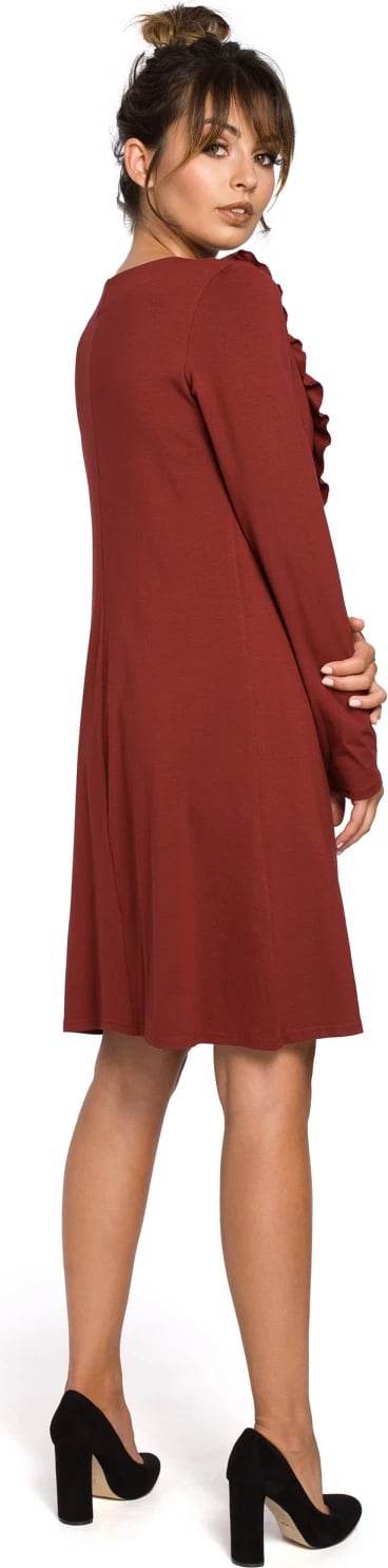 Fustan për femra BeWear 104212, i kuq