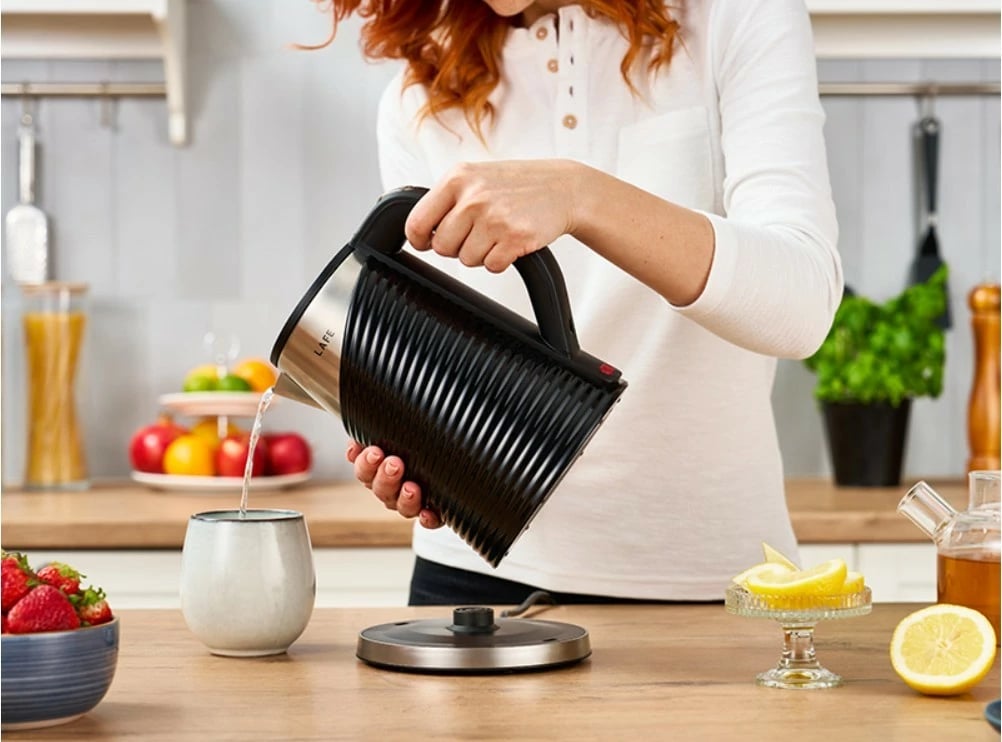 Zierëse uji elektrike, Lafe, LAFCZA47468, 1.8 L, 1800 W, e zezë/inoks