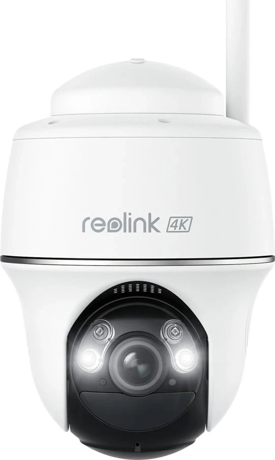 Kamerë sigurie Reolink Argus Series B440, 4K, wireless, pan & tilt, detektim personash/automjetesh/kafshësh, bardhë