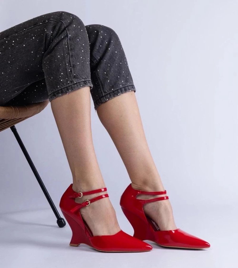 Pumps PRIMO 211599, të kuqe
