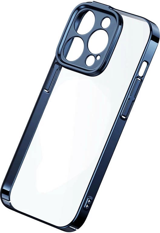 Mbështjellës Baseus Glitter me xham të temperuar për iPhone 14 Pro Max, Blu