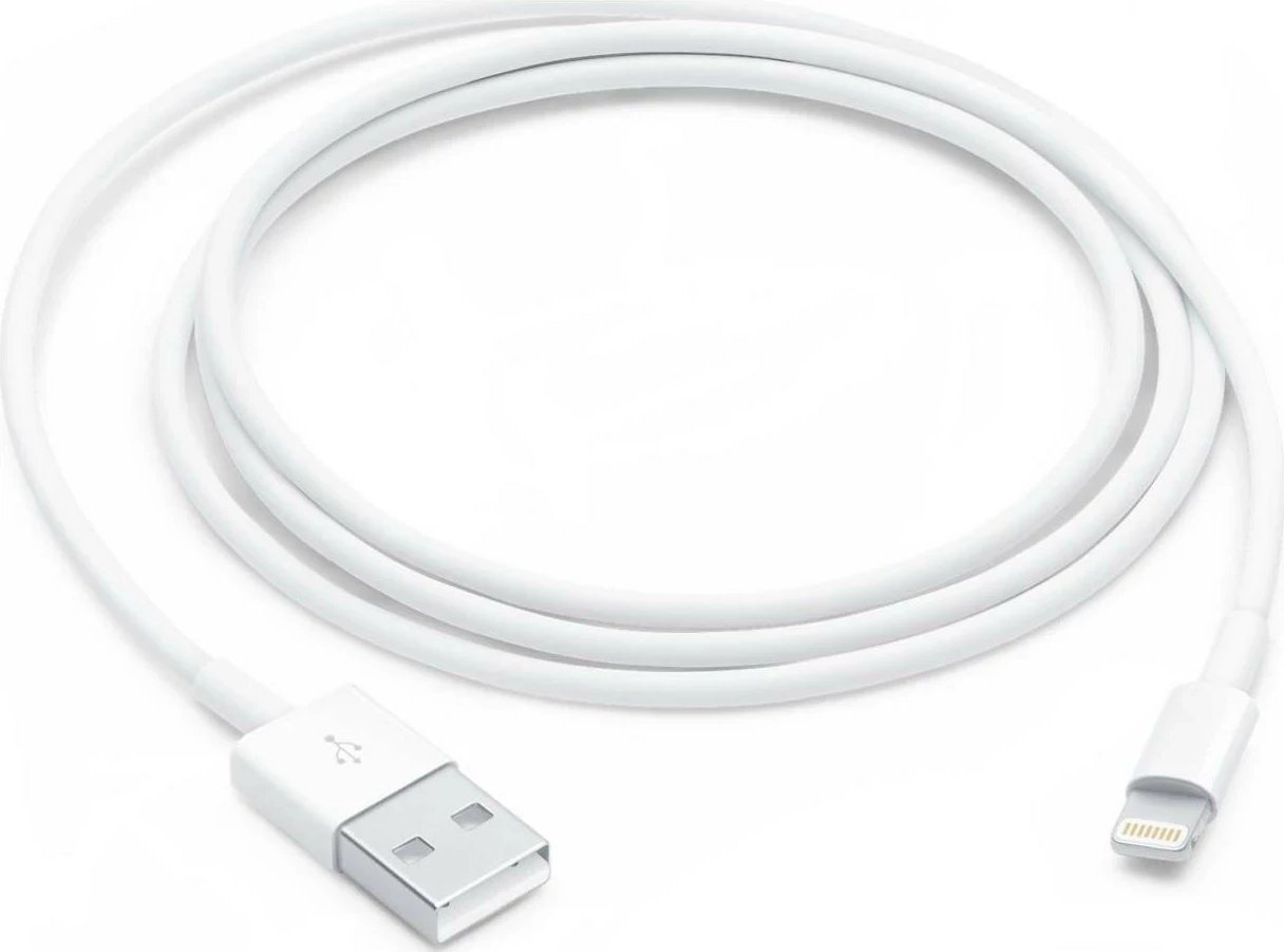 Kabëll Apple USB-A - Lightning 1.0m, i bardhë