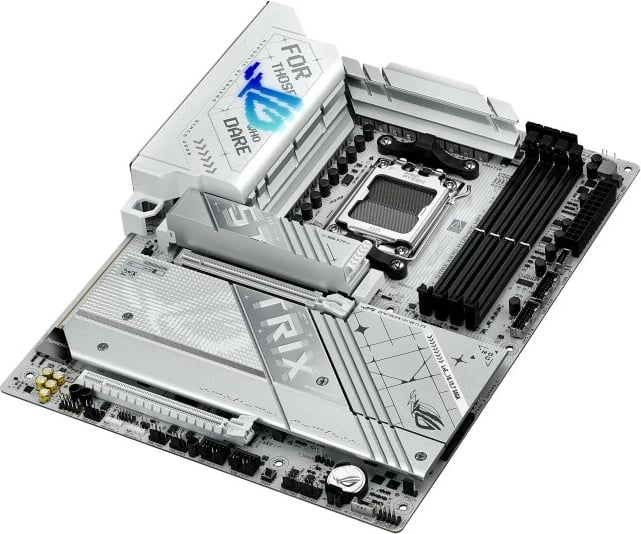 Pllakë amë Asus ROG STRIX X870-A GAMING WIFI, Socket AM5, DDR5, ATX, Bardhë