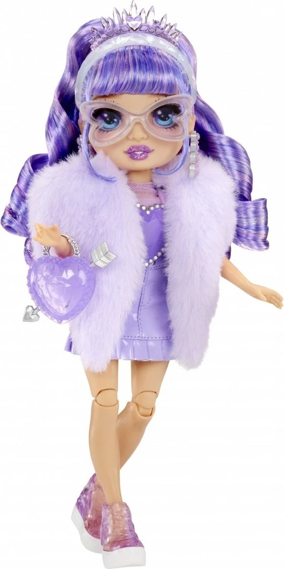 Set lodër Rainbow High Creative Crystals, Violet, me aksesorë të personalizueshëm