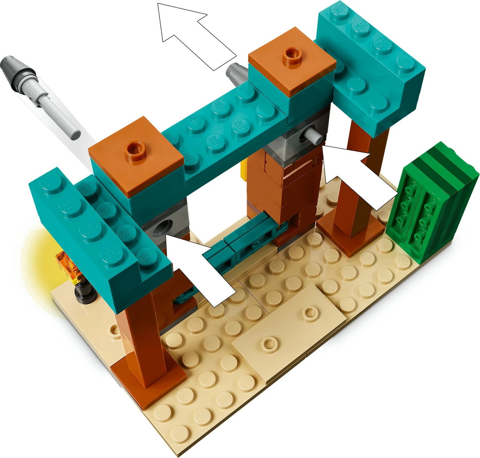 Set ndërtimi LEGO Minecraft 21267, 105 pjesë, shumëngjyrësh