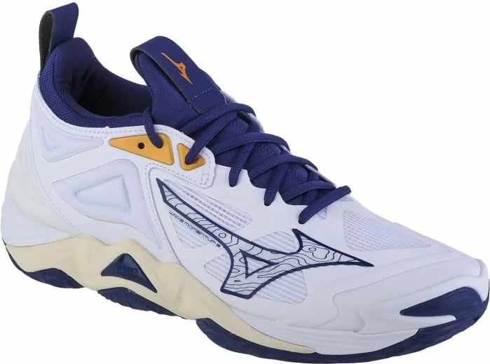 Atlete për meshkuj Mizuno Wave Momentum 3, të bardhë me blu deti