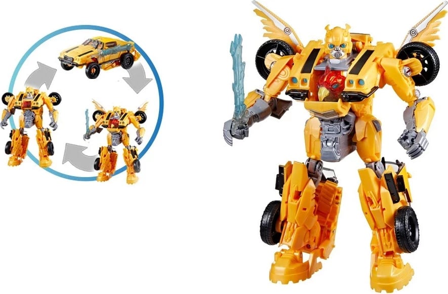 Lodër aksioni Hasbro Transformers Bumblebee, plastikë, elektronike, e verdhë