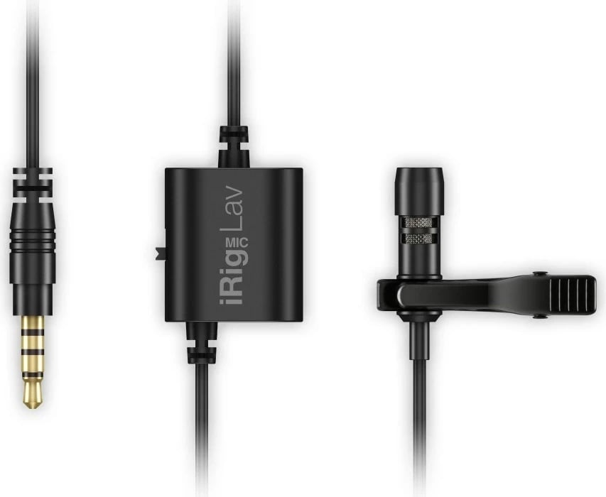Mikrofon me kapëse IK Multimedia iRig Mic Lav, i zi