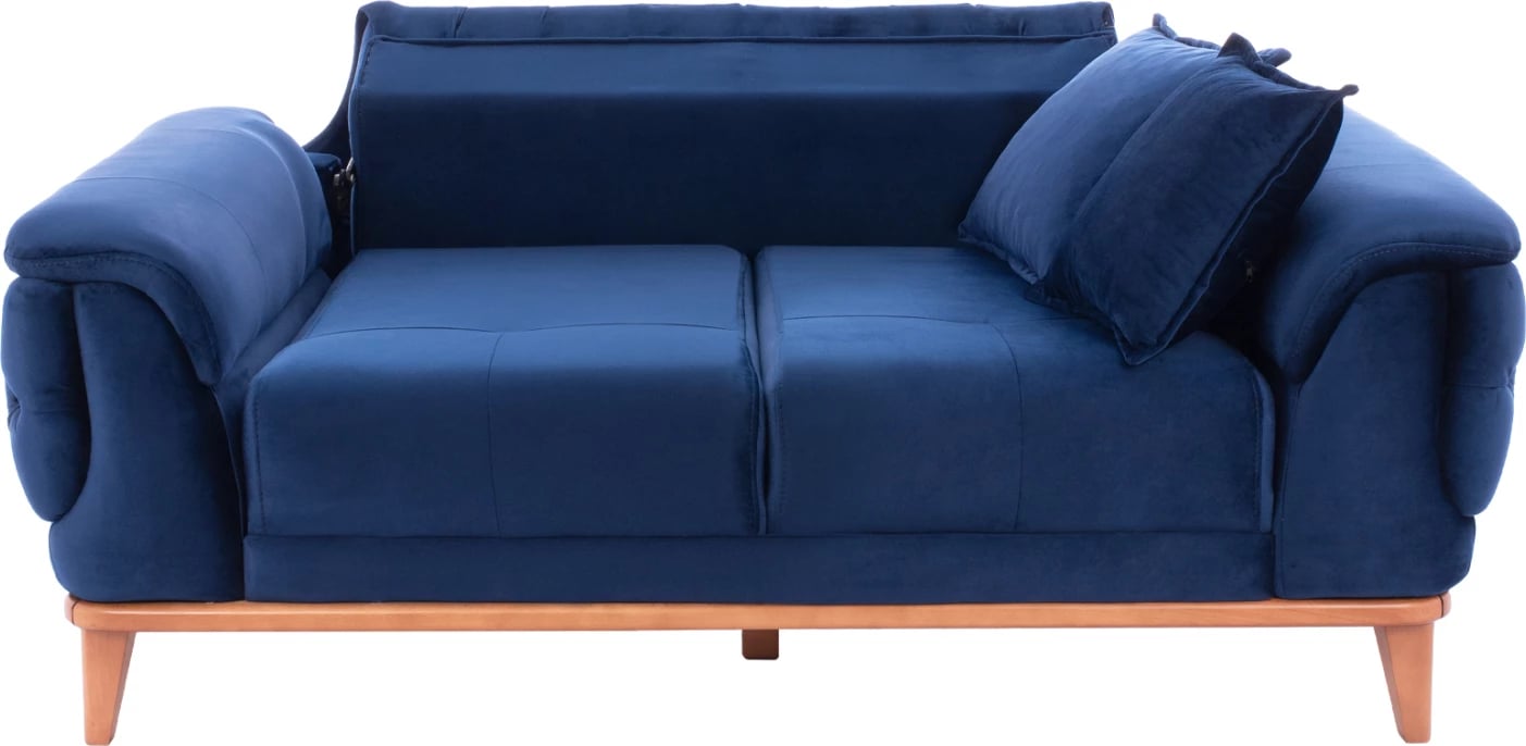 Divan 2-vendësh që bëhet shtrat, ngjyrë blu, FH3250.18
