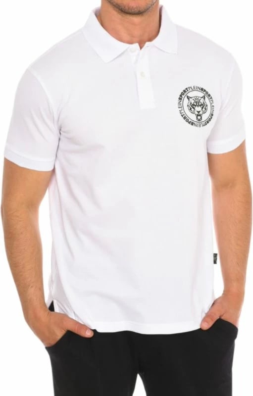 Maicë polo për meshkuj Plein Sport, e bardhë