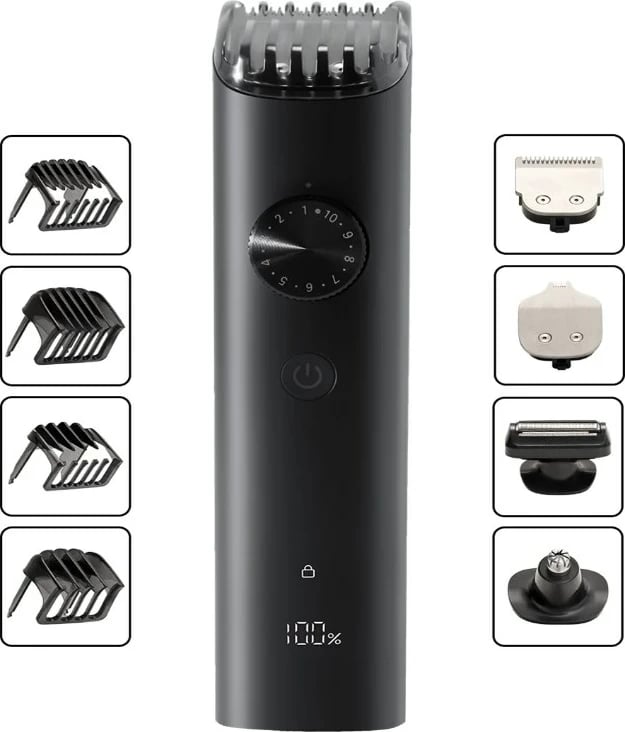 Set për rregullim Xiaomi Grooming Kit Pro BHR6396EU, pa kabllo dhe me kabllo, Blu