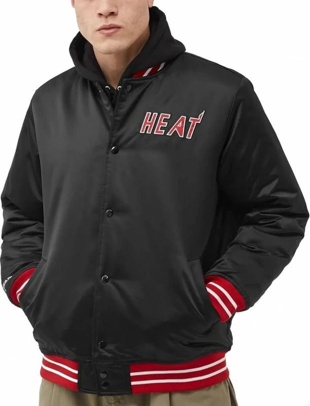 Jakne për meshkuj Mitchell & Ness, e zezë