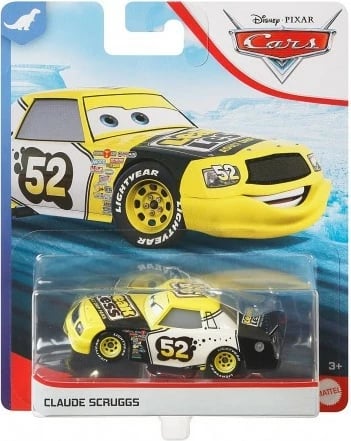 Lodër makinë Mattel Cars Claude Scruggs 1:55, verdhë/zi