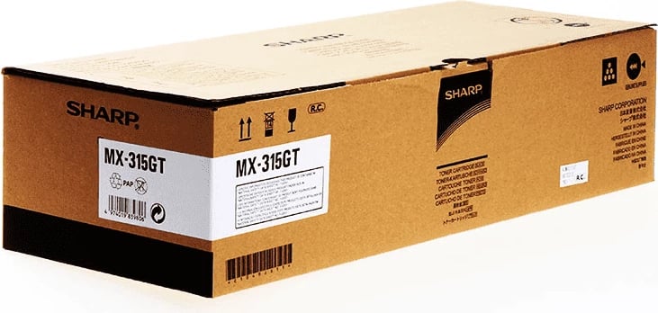 Toner, Sharp, MX-315GT, rendiment 27500 faqe, standard, e zezë