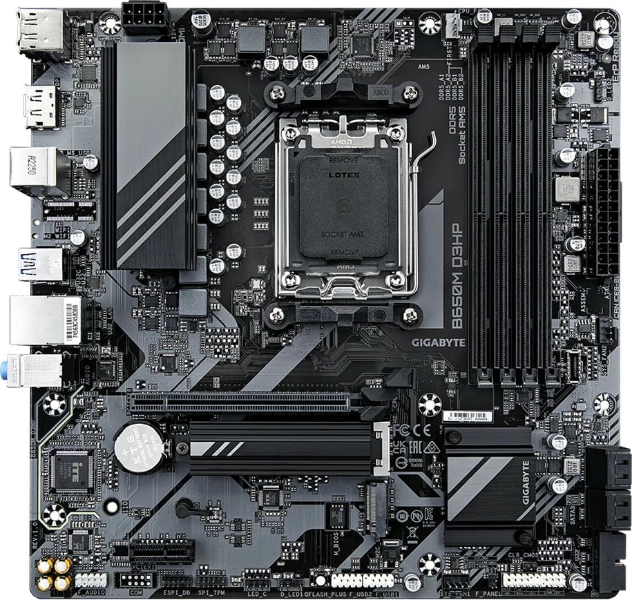 Pllakë amë Gigabyte B650M D3HP, B650, AM5, mATX, DDR5