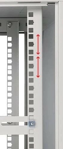 Kasë Extralink EX.8581 për server, 9U, 600x600 mm, xham, Gri