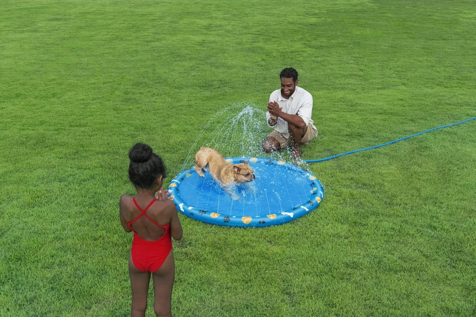 Pishinë për qen Bestway Fetchin' Fun, e verdhë, PVC, rrumbullakët