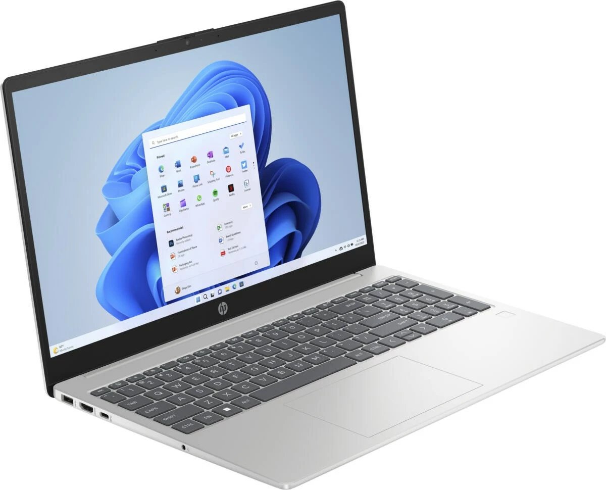 Laptop HP 15-FD0131WM, Intel Core i3-N305, 8 GB RAM, 512 GB SSD, 15.6" Full HD, Argjendtë