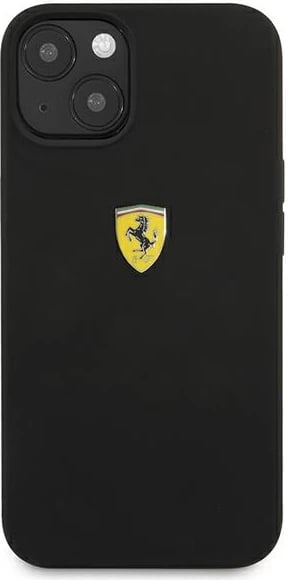 Mbështjellës Ferrari FESSIHCP13MBK për iPhone 13 6.1", silikon, zi