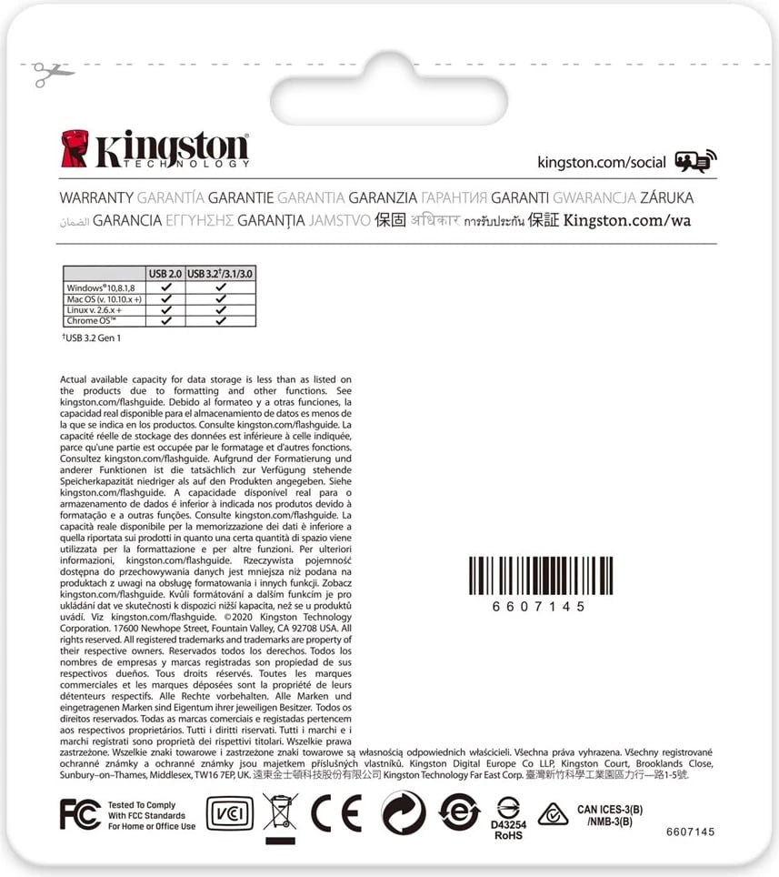 USB Kingston Technology DataTraveler, 128GB, e zezë