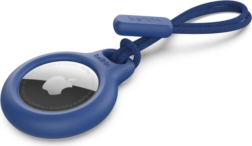 Mbrojtëse sigurie Belkin për Apple AirTag me varëse, e kaltër