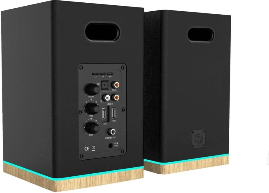 Set altoparlantësh Blaupunkt BS60BK me LED, i zi