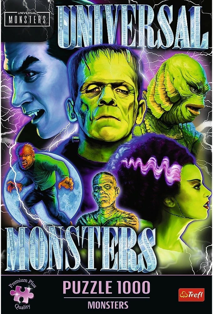 Puzzle Trefl Universal Monsters 1000 pjesë, 68.3x48 cm Puzzle Trefl Universal Monsters 1000 pjesë, 68.3x48 cm