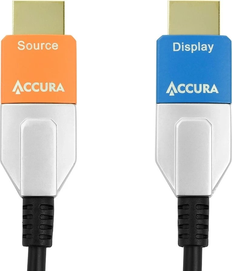 Kabëll HDMI Accura Premium optik 2.1 8K, bardhë-zi